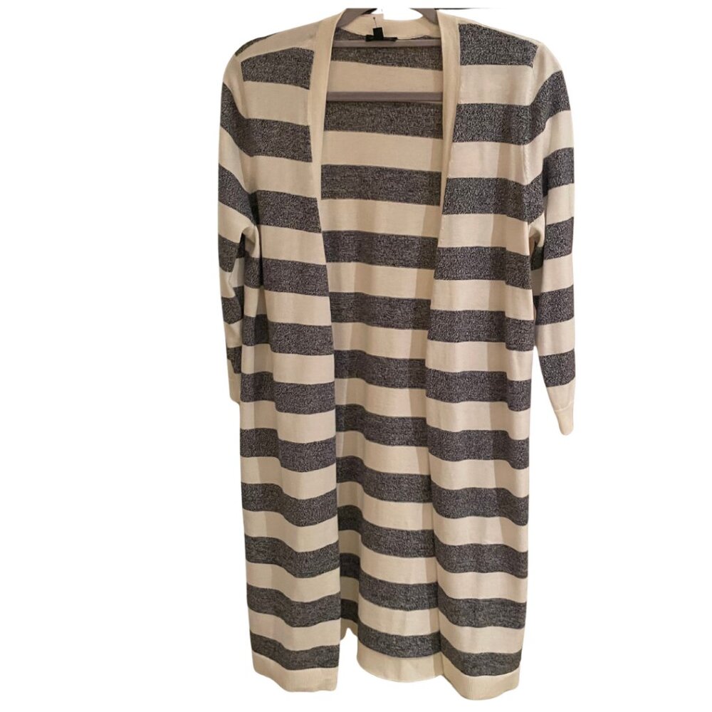 NWT Talbots Open Striped Duster Cardigan | Pima Cotton | Size M